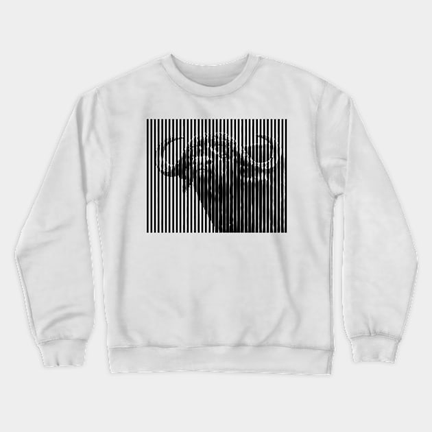 Buffalo Bull Close-up Anamorphic Pop Art Crewneck Sweatshirt by scotch